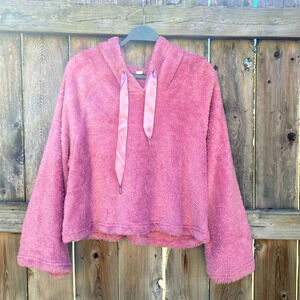 Adam Levine Long Sleeve Pull Over Hoodie Pink Size XL